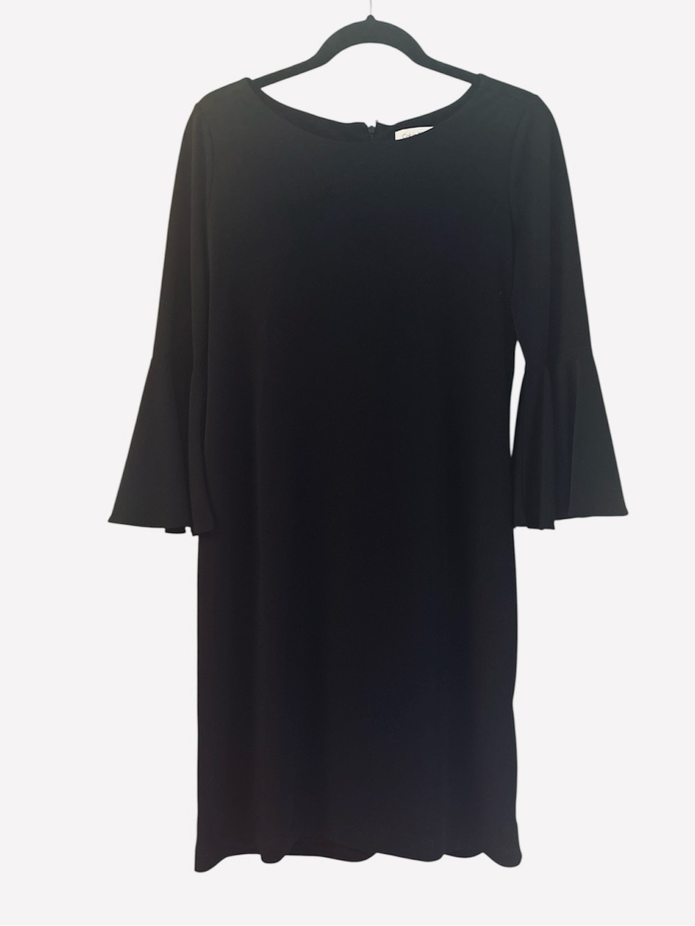 Calvin Klein Women's 3/4 Bell Sleeve Boat Neck Sheath dress